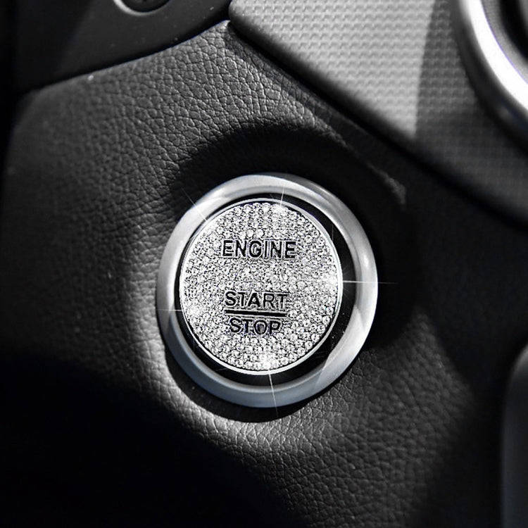 Car Engine Start Key Push Button Cover Trim Sticker Decoration for Mercedes-Benz, For Mercedes-Benz