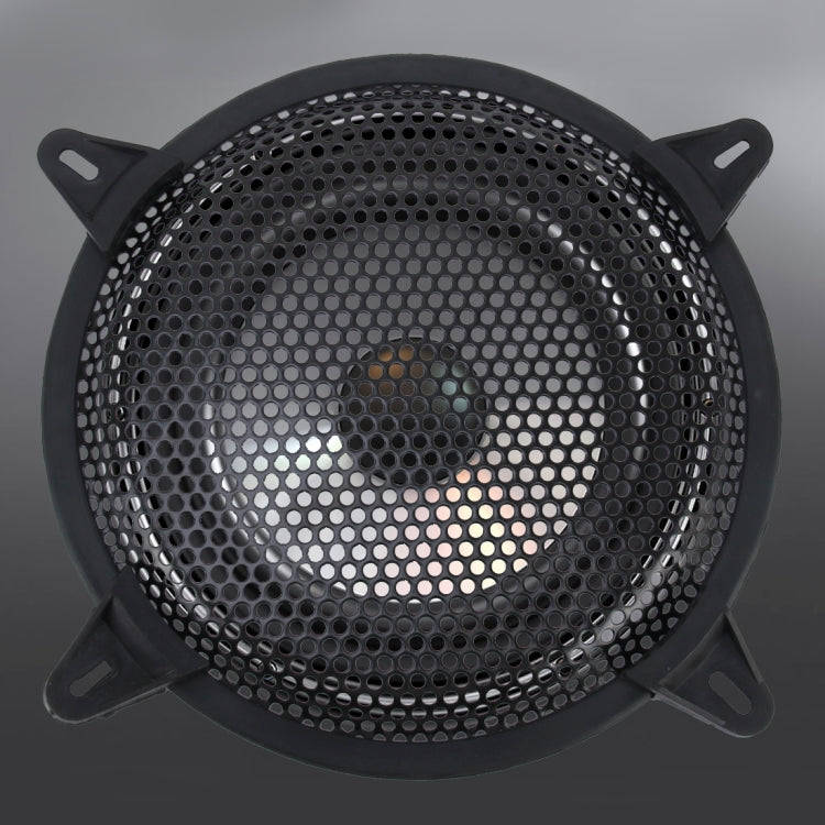 8 inch Car Auto Metal Mesh Black Round Hole Subwoofer Loudspeaker Protective Cover Mask Kit with ...