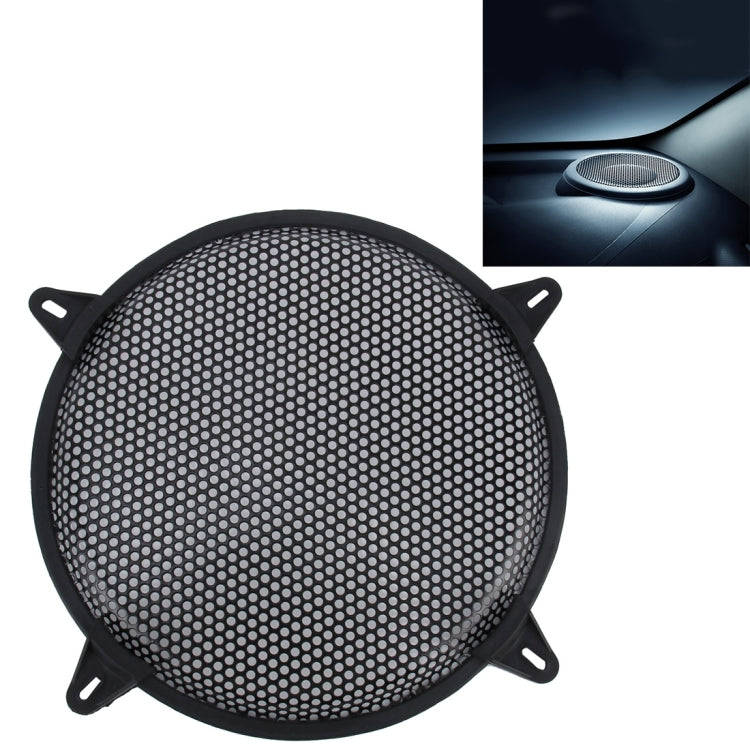 12 inch Car Auto Metal Mesh Black Round Hole Subwoofer Loudspeaker Protective Cover Mask Kit with...