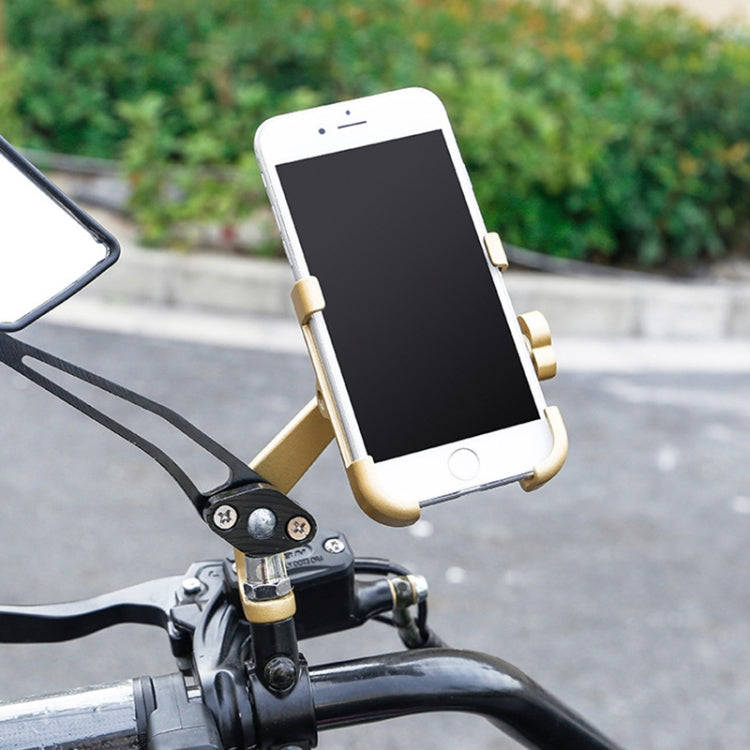 Motorcycle Rear View Mirror Aluminum Alloy Phone Bracket, Suitable for 60-100mm Device, Rear View...