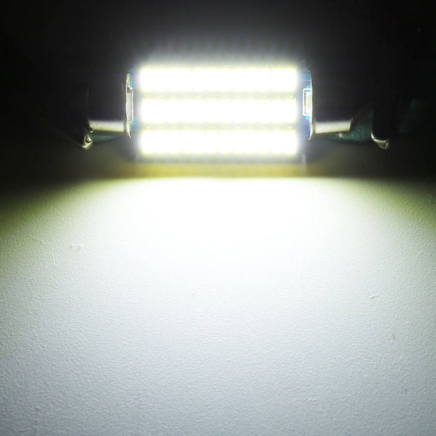 2 PCS 36mm DC12V / 1.5W / 6000K / 100LM 30LEDs SMD-3014 Car License Plate Light / Dome Light, wit...