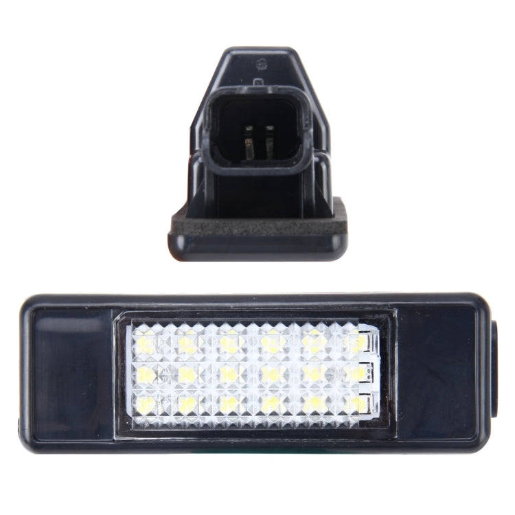 2 PCS License Plate Light with 24 SMD-3528 Lamps for Peugeot Citroen (White Light), For Peugeot C...
