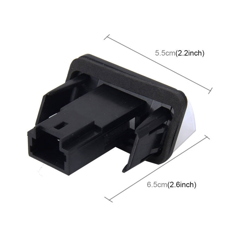 2 PCS License Plate Light with 24 SMD-3528 Lamps for Peugeot Citroen, For Peugeot