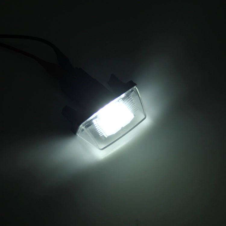 2 PCS License Plate Light with 24 SMD-3528 Lamps for Peugeot Citroen, For Peugeot