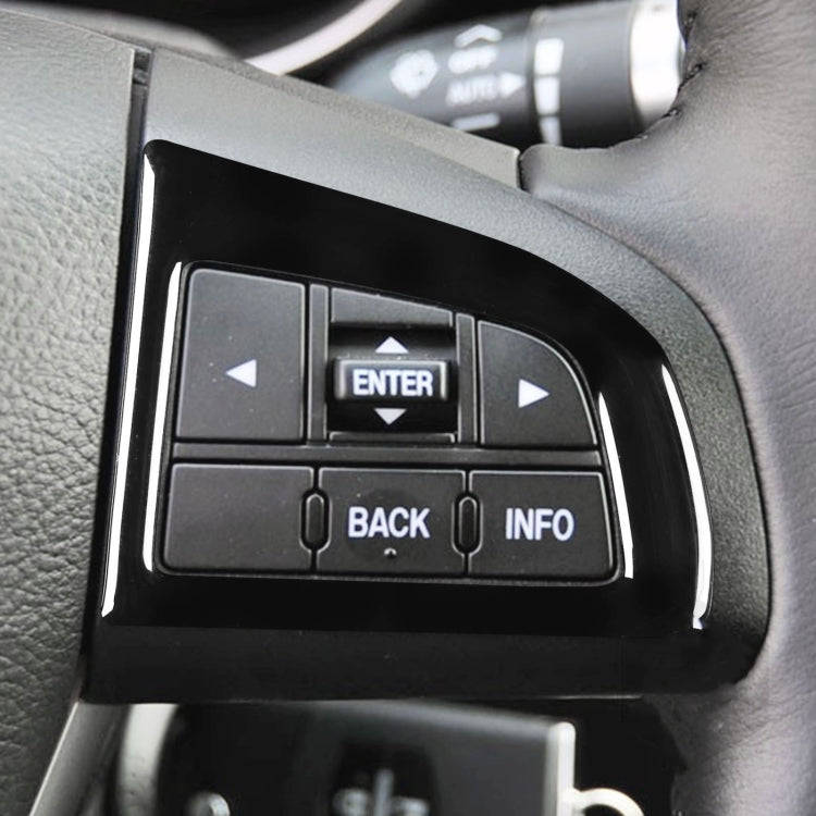 For Mazda 3 Axela 2010-2013 4 in 1 Car Steering Wheel Decorative Sticker, Left and Right Drive Un...