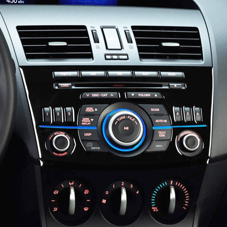 For Mazda 3 Axela 2010-2013 Car Radio Panel Decorative Sticker, Left and Right Drive Universal, R...