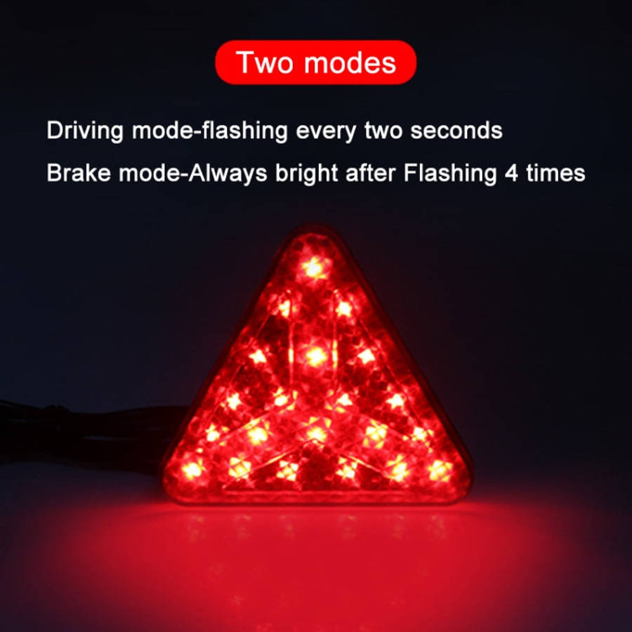 Bicycle / Mountain Bike X Style Triangle Pilot Light LED Tail Light, X Style