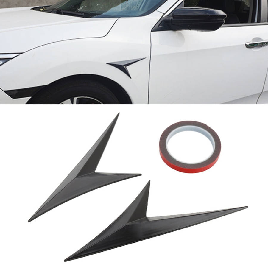 Modified Fender Side Wing Sticker Blade Side Shark Gill Car Body Decorative Sticker for Honda 10t...