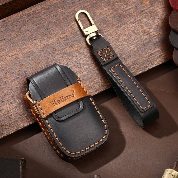 Hallmo Car Cowhide Leather Key Protective Cover Key Case for Subaru Forester, For Subaru Forester