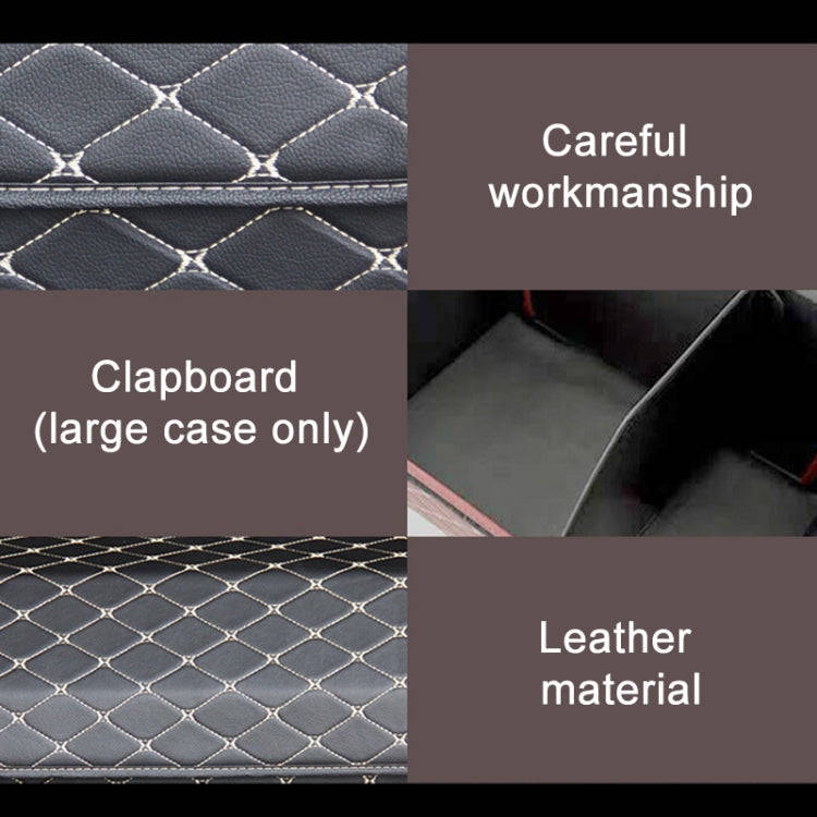 Car Trunk Foldable Storage Box, Checkered Middle Size: 40 x 32 x 30cm, Checkered 40 x 32 x 30cm (...