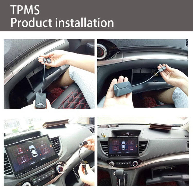USB TPMS Tire Pressure Monitoring System Android with External Sensor for Car Radio DVD Player, w...