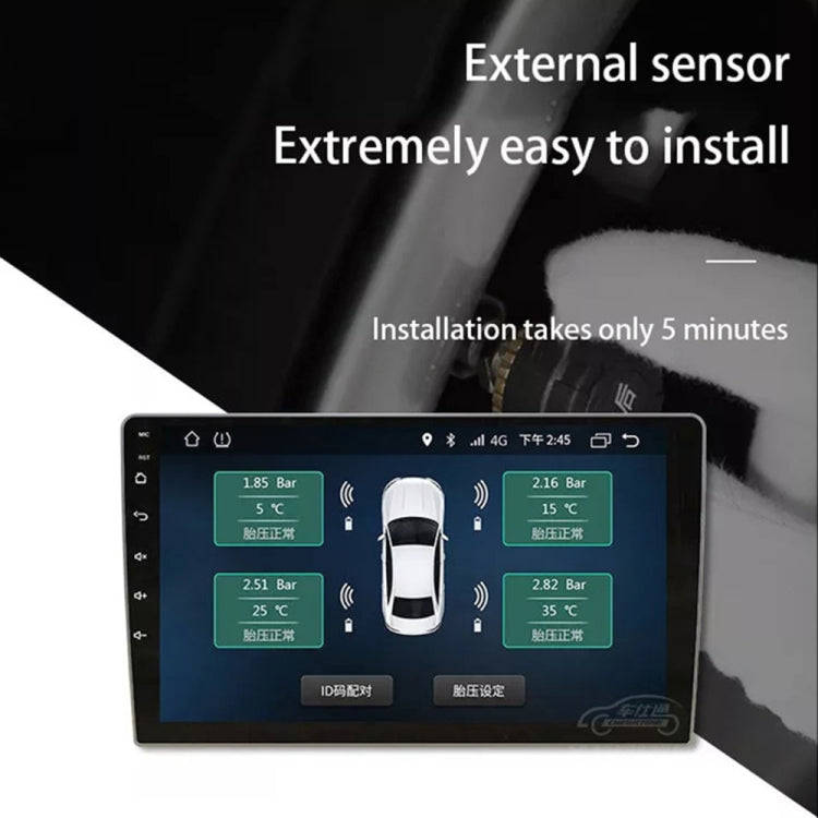 USB TPMS Tire Pressure Monitoring System Android with External Sensor for Car Radio DVD Player, w...