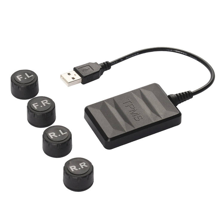 USB TPMS Tire Pressure Monitoring System Android with External Sensor for Car Radio DVD Player, w...