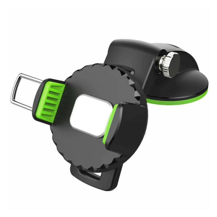 Multifunctional Car Center Console Dashboard Suction Cup Phone Holder, Suction Cup (Black), Sucti...