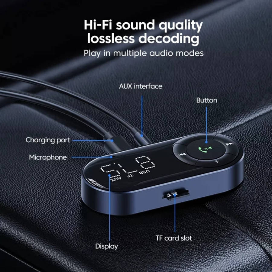 Car Bluetooth 5.2 Audio Receiver Support Wireless Calling, 5.2 Audio Receiver