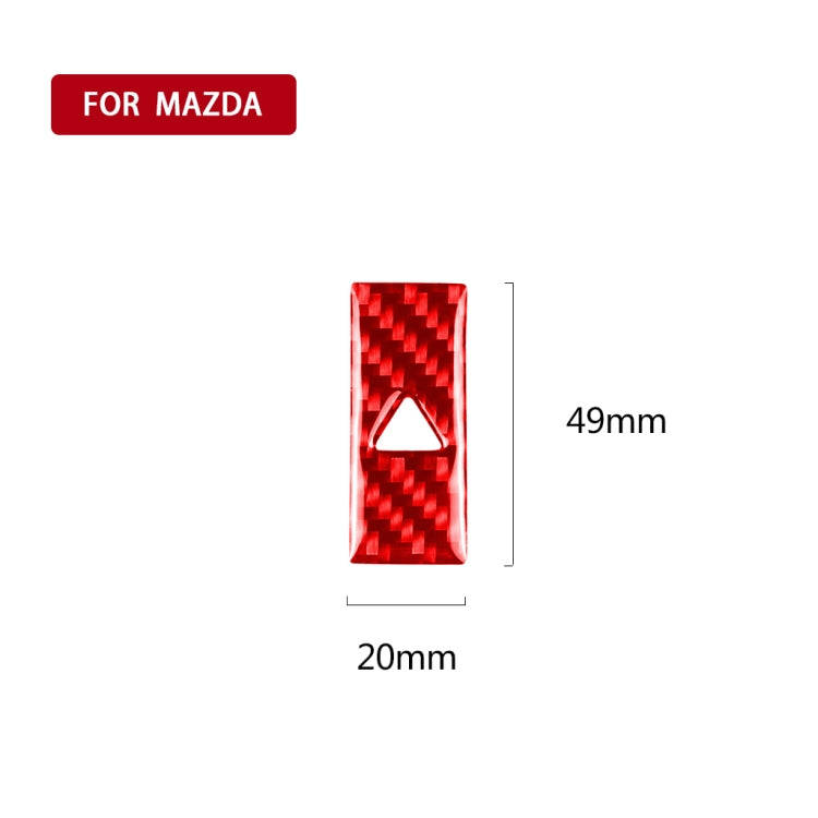 Car Carbon Fiber Warning Light Decorative Sticker for Mazda CX-5 2017-2018, Left and Right Drive,...