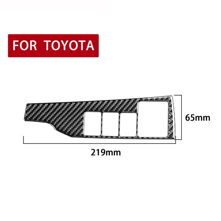 Car Carbon Fiber Headlight Switch Decorative Sticker for Toyota Corolla / Levin 2014-2018, Right ...