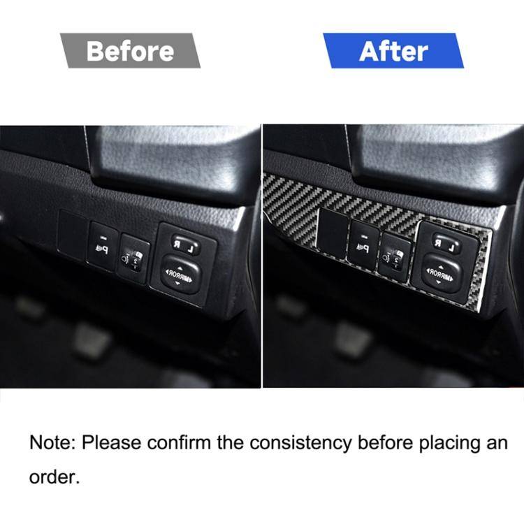 Car Carbon Fiber Headlight Switch Decorative Sticker for Toyota Corolla / Levin 2014-2018, Right ...