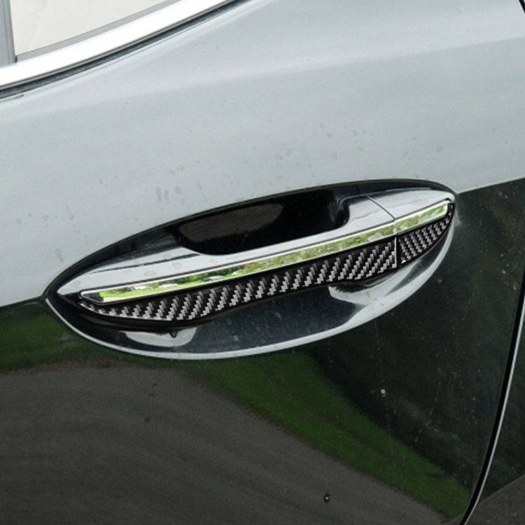 Car Carbon Fiber Door Outside Handle Decorative Sticker for Toyota Corolla / Levin 2014-2018, Lef...