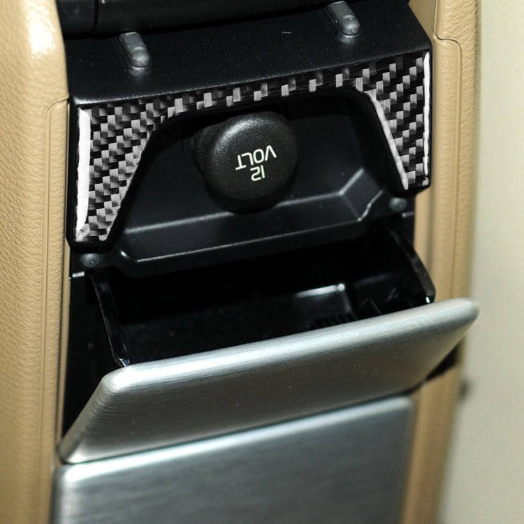 Car Carbon Fiber Rear Control Panel Decorative Sticker for Volvo XC90 2003-2014, Left and Right D...