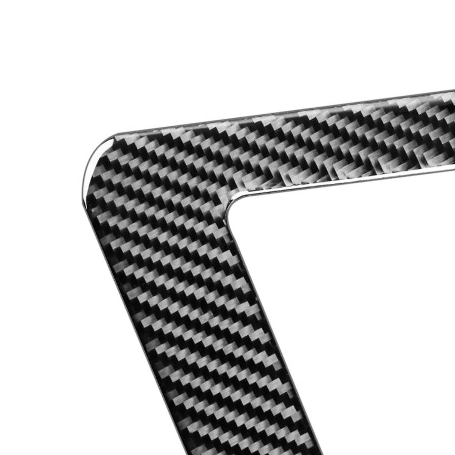 Car Carbon Fiber Gear Panel Decorative Sticker for Audi A6L / A7 2019-, Left Drive, Gear Panel, L...