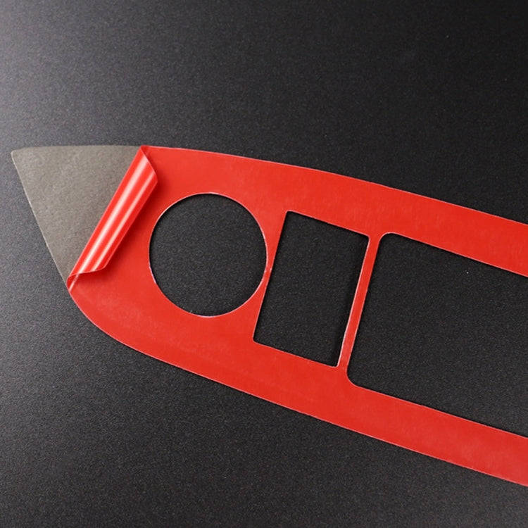 Car Carbon Fiber Window Buttons Panel Decorative Sticker for Mazda CX-5 2017-2018, Left Drive, Wi...