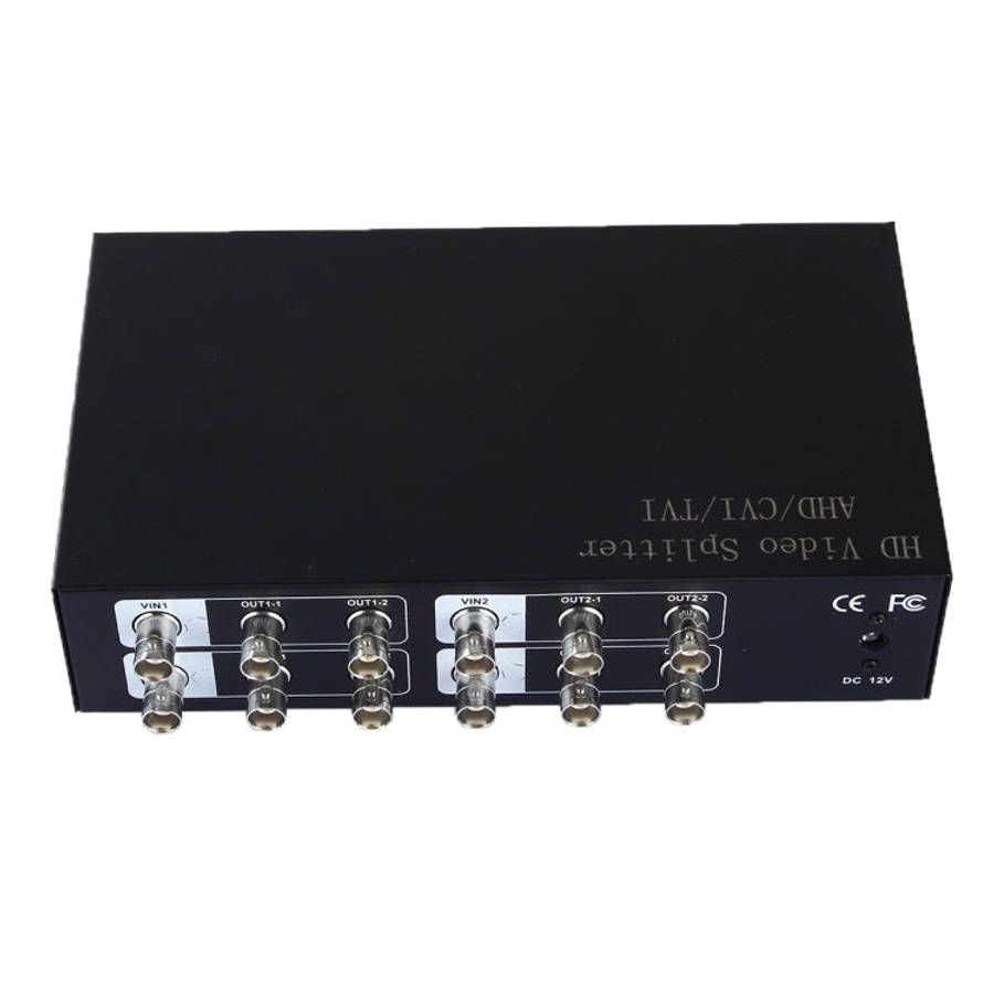 Coaxial AHD / CVI / TVI 4 into 8 Video Signal Splitter, 4 into 8
