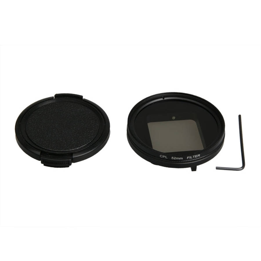 For GoPro HERO5 Proffesional 52mm Lens Filter(CPL Filter + Lens Protective Cap + Hex Spanner) & (...
