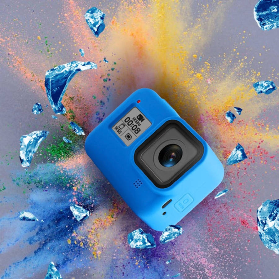 Silicone Protective Case Cover with Wrist Strap for GoPro HERO8 Black, For GoPro HERO8 Black