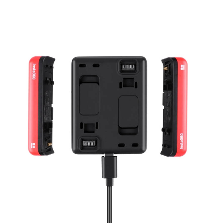 R-R-LF8-CINOR8CA For Insta360 ONE R 4K Panoramic Camera Batteries Charger Fast Charging Dual Char...