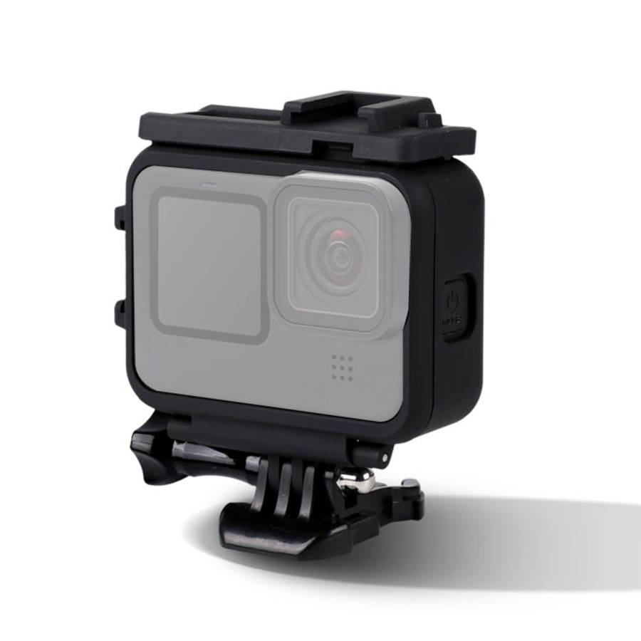 For GoPro HERO10 Black / HERO9 Black Plastic Frame Mount Protective Case with Base Buckle & Long ...