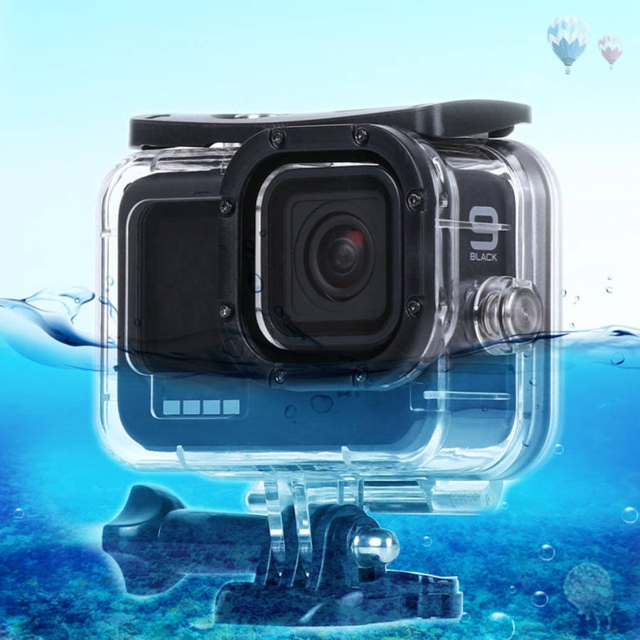 45m Waterproof Housing Protective Case with Buckle Basic Mount & Screw For GoPro HERO10 Black / H...