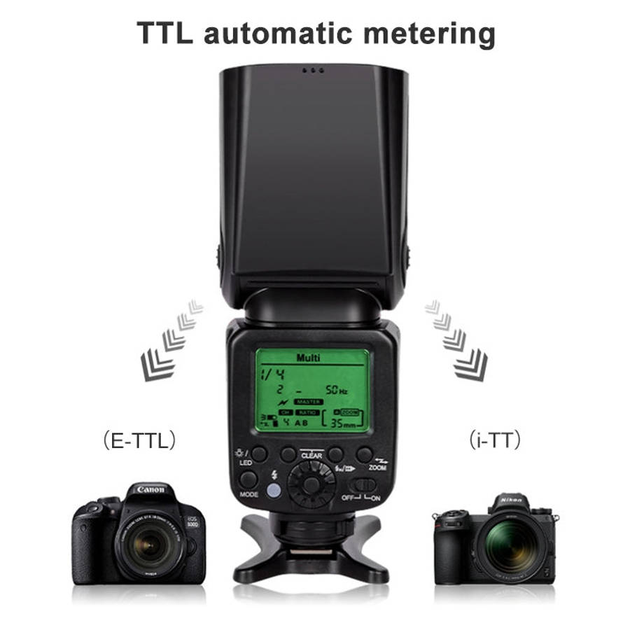 Triopo TR-666 2000mAh 2.4G Wireless Dual TTL Mode Flash Speedlite for Canon / Nikon DSLR Cameras,...