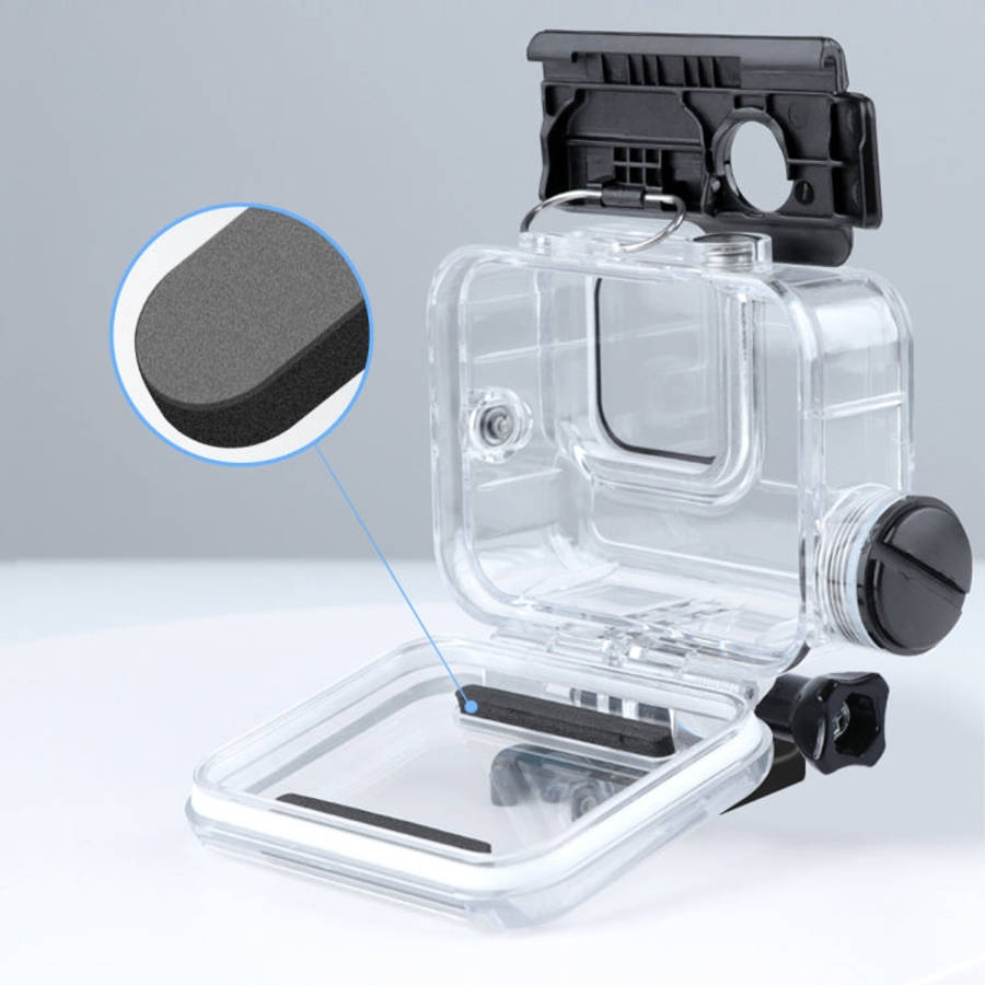 For GoPro HERO10 Black / HERO9 Black 30m Charging Waterproof Housing Case with Buckle Basic Mount...