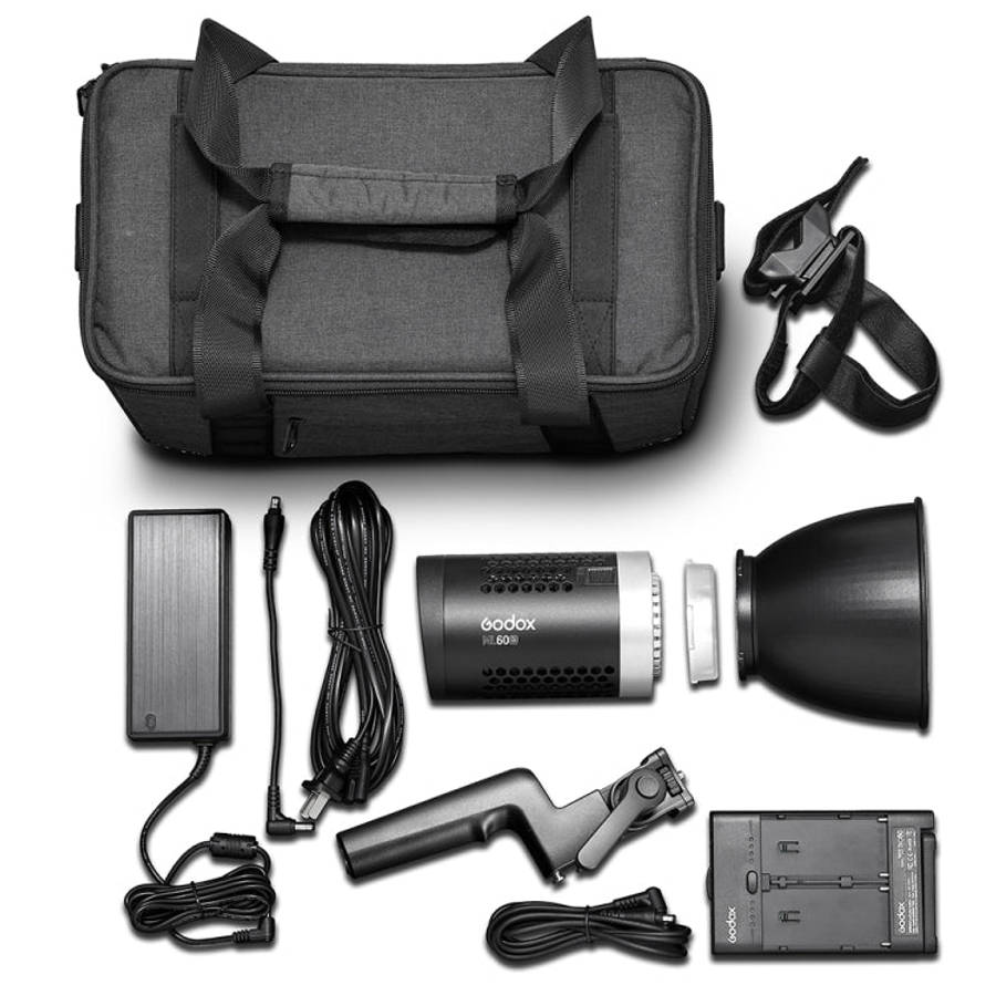 Godox ML60BI 60W LED Light 2800-6500K Brightness Adjustment Video Studio Flash Light, ML60BI