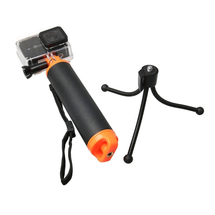 Floating Handle Grip with Tripod Holder & Adjustable Anti-lost Strap for GoPro, Insta360, DJI and...
