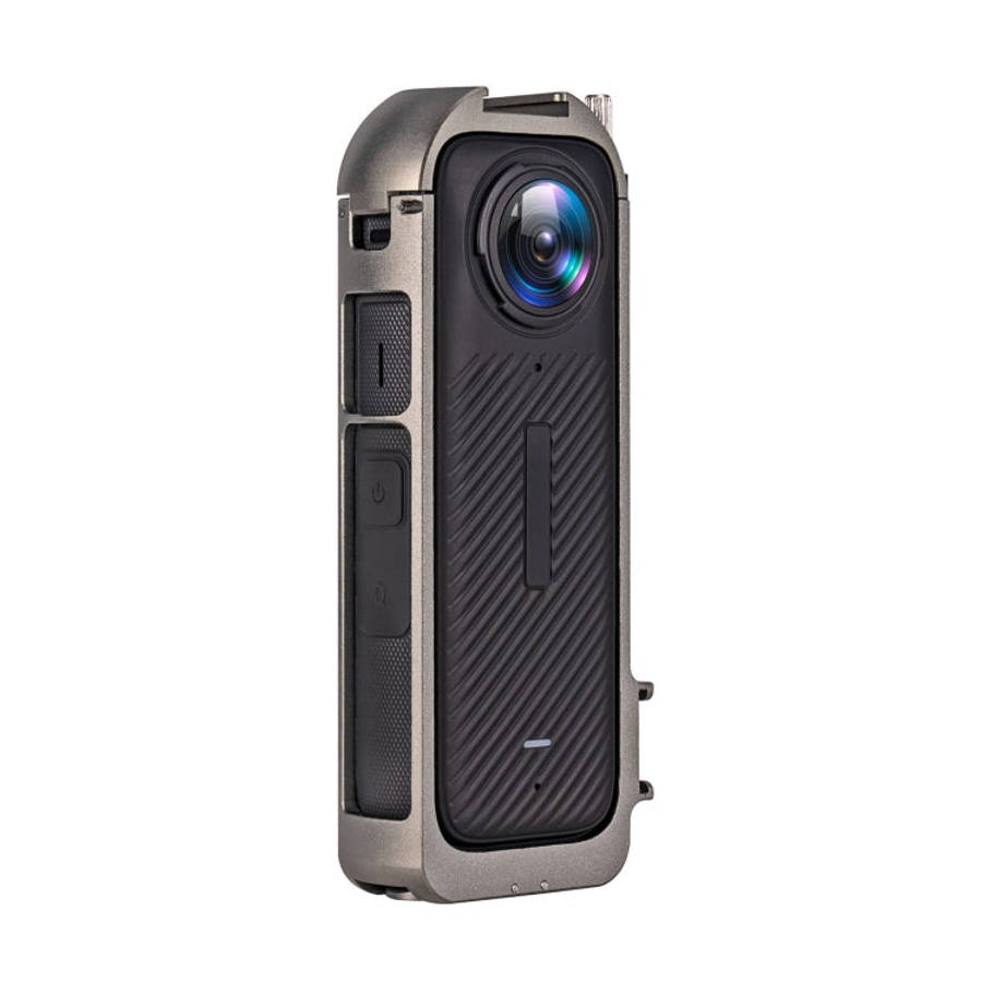 For Insta360 X4 Metal Protective Cage Rig Housing Frame with Expand Cold Shoe Base & Tripod Adapt...