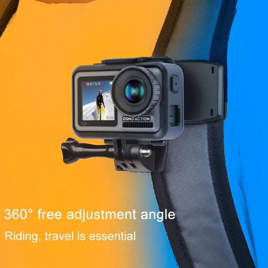 RUIGPRO 360 Degree Rotation Backpack Rec-Mounts Clip Clamp Mount with Screw for GoPro, Insta360, ...