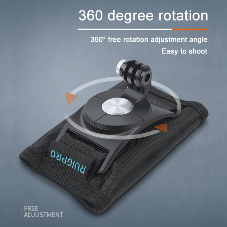 RUIGPRO Hook and Loop Fastener Backpack Rec-Mounts Clip Clamp Mount with Screw for GoPro, Insta36...