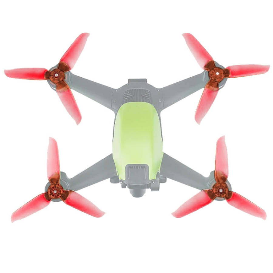 RCSTQ 2 Pairs Clear Color Quick-release Propellers for DJI FPV, For DJI FPV(Red)