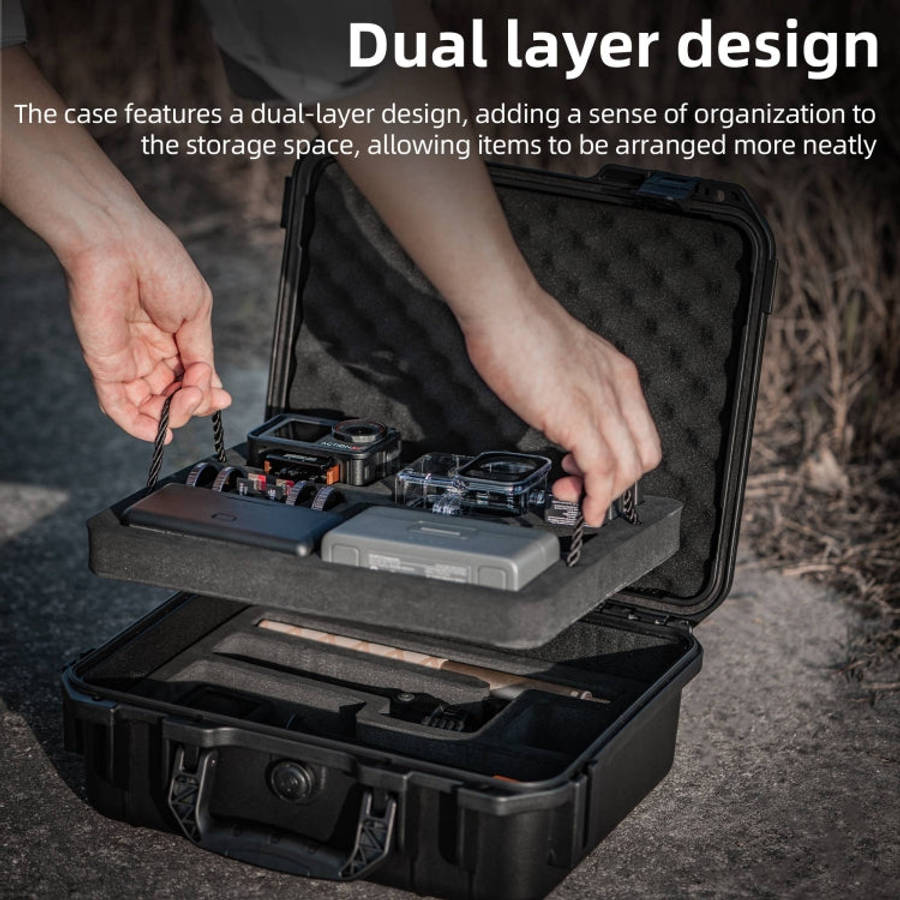 For DJI Osmo Action 5 Pro STARTRC Waterproof EVA ABS Dual-layer Suitcase Storage Box, For DJI Osm...