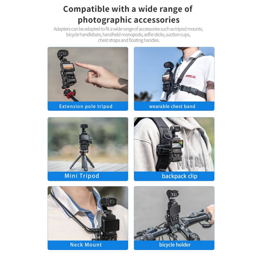 For DJI OSMO Pocket 3 STARTRC Protection Frame Expansion Adapter Bracket, For DJI OSMO Pocket 3 E...