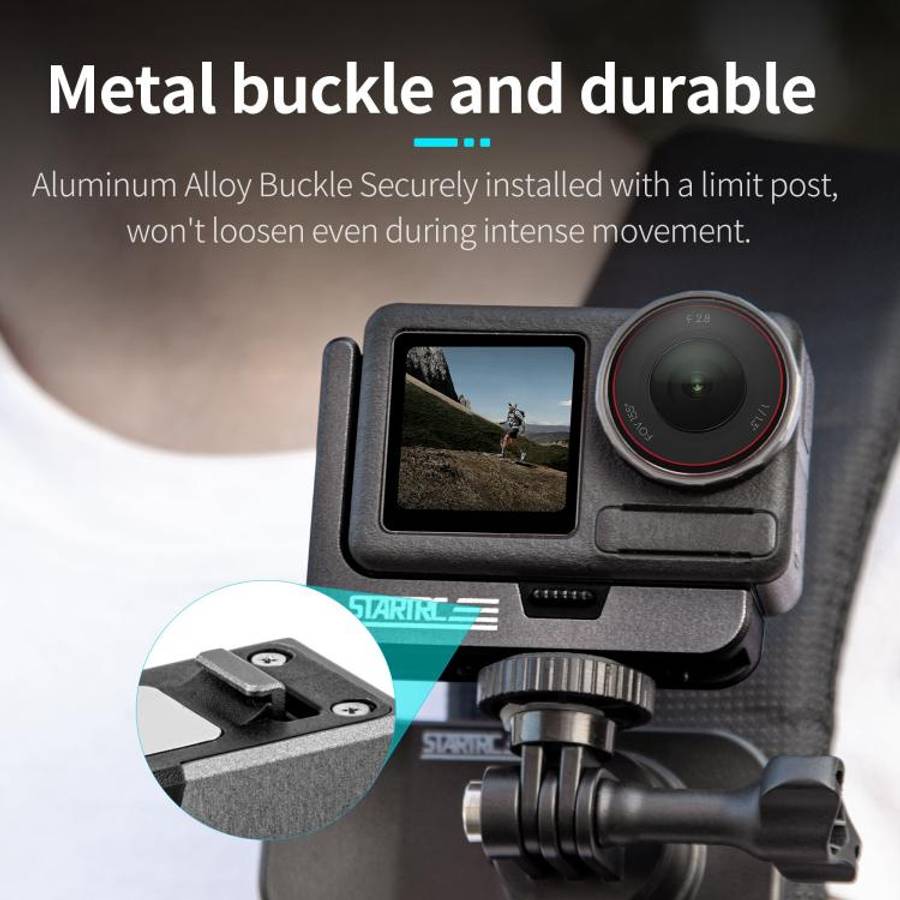 For DJI Osmo Action 5 Pro / 4 / 3 STARTRC L-shaped Magnetic Quick Release Bracket, For DJI Osmo A...