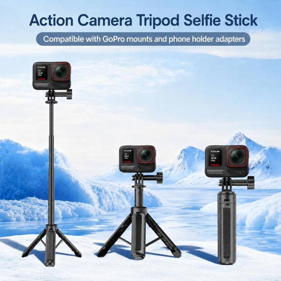 VT-13 Mini Tripod Handheld Selfie Stick for GoPro, Action Camera, VT-13