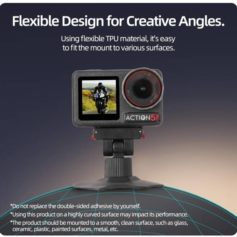 Sunnylife Magnetic Flexible Adhesive Helmet Mount Base Quick-Release Action Camera Holder For DJI...
