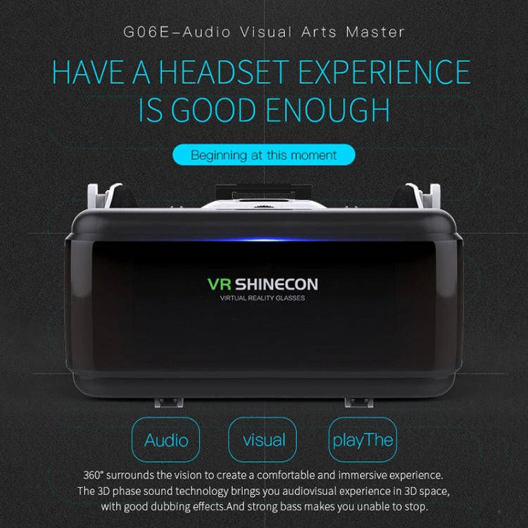 VR SHINECON G06E Virtual Reality 3D Video Glasses Suitable for 4.7 inch - 6.1 inch Smartphone wit...