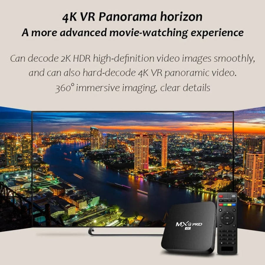 MXQ Pro 4K TV Box Rockchip RK3228A Quad Core CPU Android 7.1, 1GB+8GB wtih Remote Control, US Plu...