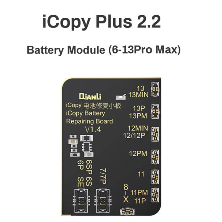 For iPhone 6 - 13 Pro Max Qianli iCopy Plus 2.2 Repair Detection Programmer, Battery Module