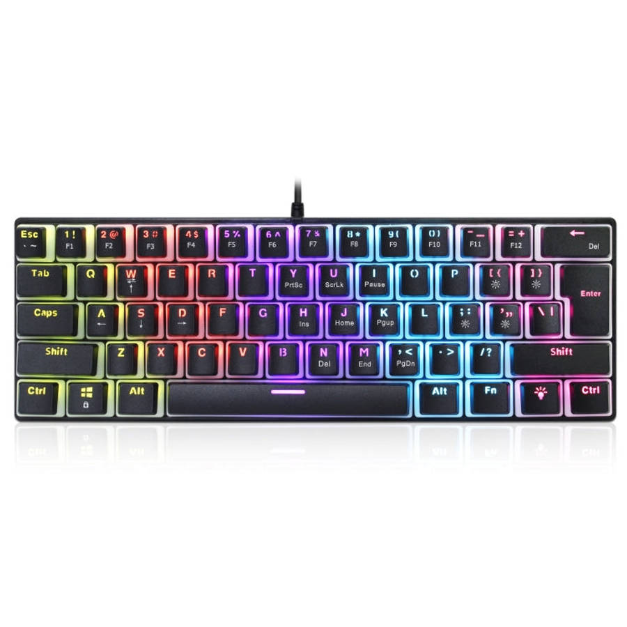 HXSJ L700 Wired RGB Mechanical Keyboard 61 Pudding Key Caps, L700