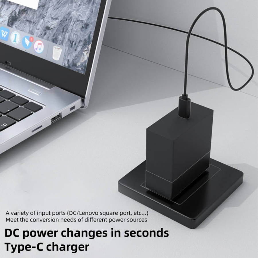 100W M 4.5X0.6mm Female to USB-C/Type-C Male Plug Charging Adapter, 4.5X0.6mm